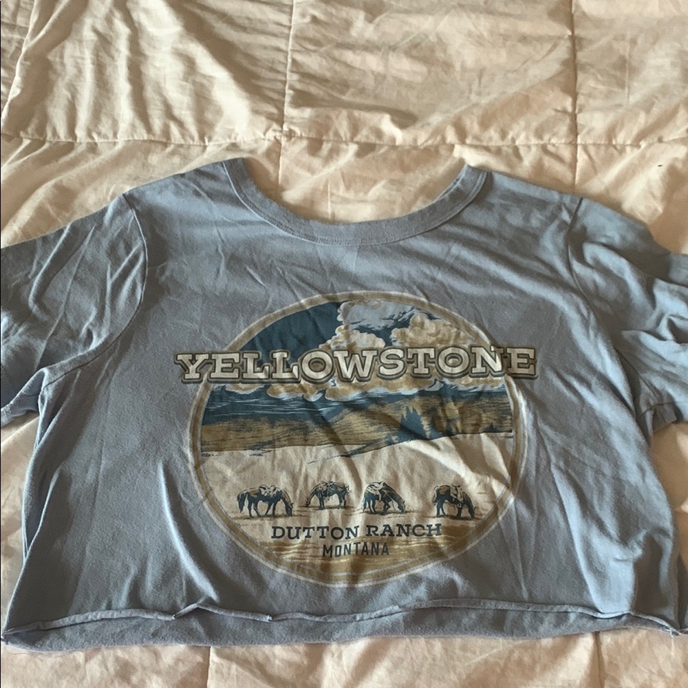 Yellowstone Graphic Crop Top